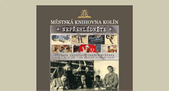 Desktop Screenshot of knihovnakolin.cz